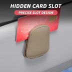 2 Pack Magnetic Leather Car Visor Sunglass Holders, Yellow | flip-open design, holds eyewear tickets or cards, tool-free mounting, fits most cars and trucks, car interior accessories - Image 4