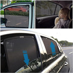 Car Magnetic Sun Protection Curtain 4PCS Suitable for Audi A3 Sedan 2015 2016 2017 2018 2019 2020 UV Protection, Insect Screen, Rear Passenger Side Window Visor - Image 7