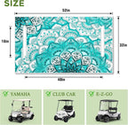 Golf Cart Seat Covers Club Car Golf Cart Accessories for Men Women Golf Carts Seat Towel Blanket 2-Seat Golf Cart Decorations - Image 2