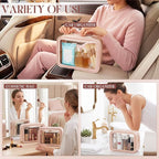 Hsei 12 Pcs Clear Makeup Bags Diaper Bag Organizer Travel Toiletry Bags with Zipper Clear Cosmetic Organizer Car Storage Pouch Bridesmaid Gift for Women Beach Vacation (Skin Tone) - Image 6
