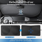 2026 Upgraded Zanch Windshield Sun Shade for Off-Road SUV, 60''x21'' | UV Protection & Heat Reduction, Light-Blocking, Heavy-Duty, Easy to Store&Setup, Keep Interiors Cool, Sun Shield for Parking - Image 6