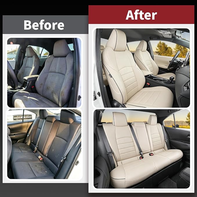 HKZ Customized Special seat Cover for Toyota Corolla (Beige, 2023-2026 Corolla Hybrid SE) - Image 5