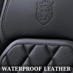 Coverado Car Seat Covers, Front Seat Cover, 2 Pack Waterproof Seat Covers for Cars, Luxury Faux Leather Car Seat Cushions, Car Seats Protectors, Black Car Seat Covers Universal Fit for Most Vehicles - Image 4
