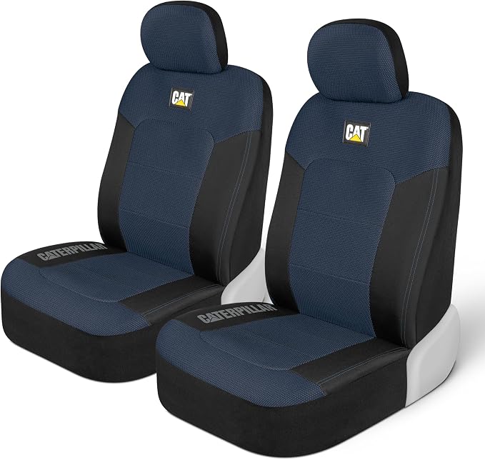 CAT MeshFlex Universal Front Seat Covers for Trucks, Cars, & SUV - Blue | Airbag Compatible Interior Protection for Trucks, Suv, and Cars – (2) Front Seat Protectors Automotive and Truck Accessories by Unknown