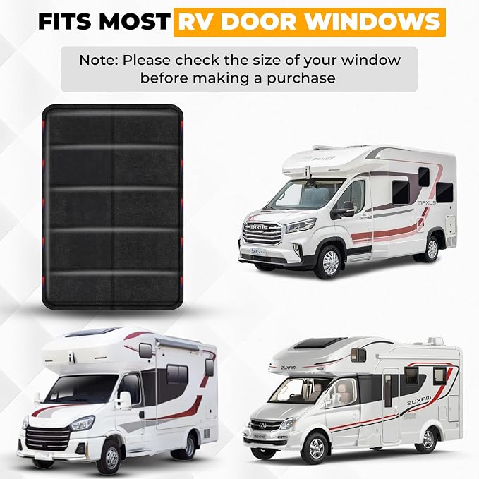 EcoNour RV Door Window Shade Trailer RV Skylight Covering for UV Protection | Foldable Window Sunshade | Blinds for Camper Windows | Camping Accessories for Travel Trailer | 16" x 25" - Image 8
