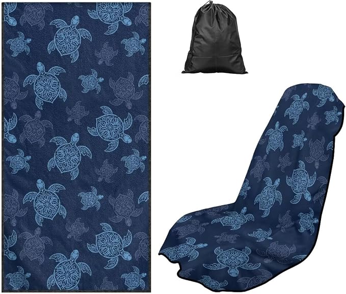 Sea Turtle Car Towel Seat Cover Soft Comfort Front Seat Towel Cover Washable Cars Accessories Universal Fit for SUV Van Truck Sedan 1 Piece by Aplkyhs