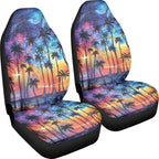 Sunset Palm Tree Car Seat Covers Front Seats Set of 2, Universal Protective Car Seat Cover Breathable&Washable Automotive Vehicle Cushion Cover, Fit for Cars, Trucks, and SUV - Image 6
