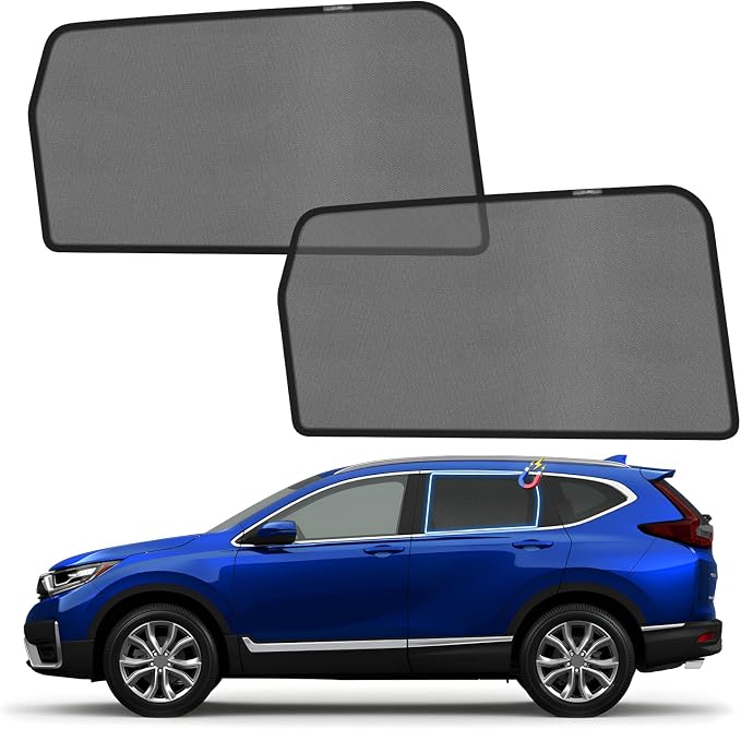 KUST Car Window Shades for 2017-2022 Honda CR-V CRV Accessories, Breathable Mesh Magnetic Window Covers, Rear Back Side Window Sun Shades UV Block Privacy Protection for Baby Camping Napping 2PCS by KUST