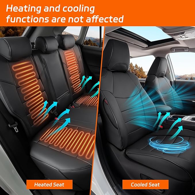 Ranaya Custom Fit Lexus Seat Covers for Lexus GX460 2012–2023 | for Base,Premium,Luxury,7-Passenger Full Set,(Fits 2nd Row Bench Seat),Waterproof Leatherette,Pet & Kid Friendly,Black - Image 6