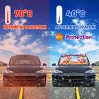 CHILL·TEK Funny Animal Car Windshield Sun Shade Umbrella, Cute Pig Car Sun Shade Umbrella, Block UV Rays Heat Foldable Windshield Umbrella Sun Visor Protector - Keep Vehicle Cool for Cars SUV - Image 3