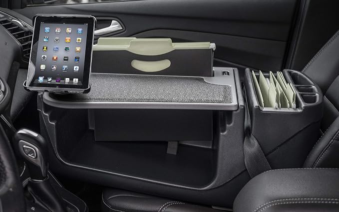 AutoExec AE-FMEF-TAB-GT Efficiency FileMaster Car Desk for Your Vehicle Workstation and Mobile Office, with Tablet Mount | Vehicle Workstation, Mobile Office, Tablet Mount - Image 2