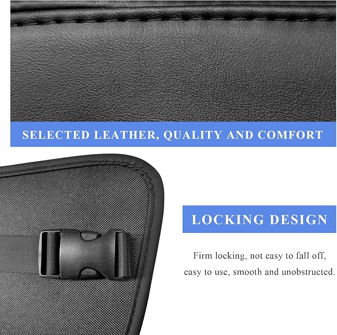 Car Tissue Holder, Rectangular Waterproof Auto Seat Side Tissue Box with Mesh Pocket, Multifunctional Leather Napkin Holder Hanging Storage Box for Vehicle Front Seat - Image 5
