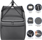 Infant Car Seat Travel Bag for Airplane Compatible with All Nuna Pipa Car Seat and Base,Chicco KeyFit 30 and Base, Padded Car Seat Bags for Air Travel,Car Seat Gate Check Bag with Side Pocket, Gray - Image 3