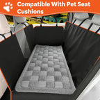 Dog Car Seat Cover for Back Seat; Ultra-Thin and Soft, Waterproof, Wear-Resistant and Easy to Clean—Compatible with Plush Seat Cushions - Image 6