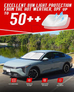 Custom Fit Windshield Sun Shade for Kia K4 2025 2026 | Foldable, Easy to Install & Store, Full Coverage, 210T Reflective Fabric, Blocks 99% of UV Rays - Image 7