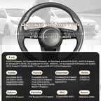 SEG Direct Car Steering Wheel Cover for Prius Civic Model 3 / Y 14"-14.25" | Small Size 35.5-36 cm for Camaro, Microfiber Leather, Anti-Slip Comfortable Grip, Auto Interior Accessories, Black - Image 5
