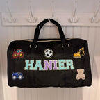 Personalized Name Dance Duffle Bags for Girls Dance Ballet Bag, Cute Travel Duffel Bag, Sport Duffle Gym Cheerleader Bag, Custom Chenille Letter Name Girls Boys Kids (Style 3) - Image 3