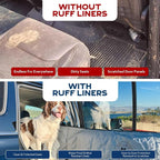 Ruff Liners XL Dog Hammock for Car, Waterproof - As Seen on Shark Tank | Patented door panel protection, waterproof, machine-washable, heavy-duty materials with touch fasteners and belt slots - Image 3