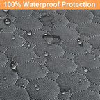 Mancro Dog Car Seat Cover for Back Seat, Waterproof Dog Hammock for Car | 600D Heavy Duty, Scratch-Resistant Back Seat Pet Cover for Dogs with PVE Nonslip Underside, Fits for Sedan, Trucks and SUVs - Image 3