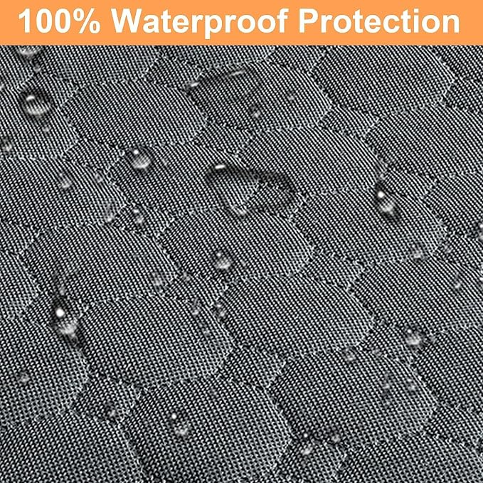 Mancro Dog Car Seat Cover for Back Seat, Waterproof Dog Hammock for Car | 600D Heavy Duty, Scratch-Resistant Back Seat Pet Cover for Dogs with PVE Nonslip Underside, Fits for Sedan, Trucks and SUVs - Image 3