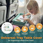 Waterproof Airplane Tray Table Cover – Universal Fit & Easy Setup – Airplane Tray Cover Kids - Use in Buses, Trains, High Chairs I Plane Travel Essentials for Kids 1-5 Years - Image 2