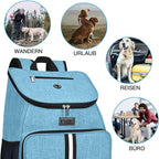 BAGLHER丨Dog Travel Bag, Airline Approved Pet Supplies Backpack, Dog Travel Backpack with 2 Silicone Collapsible Bowls and 2 Food Baskets - Image 6