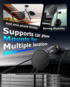 ZBF Magnetic Phone Holder for iPhone MagSafe Car Mount, Vacuum 360°Adjustable Car Phone Holder（Dashboard & Windshield） Magnet Cell Phone Holder Mount for iPhone 17/16/15/14/13 Android Galaxy - Image 7