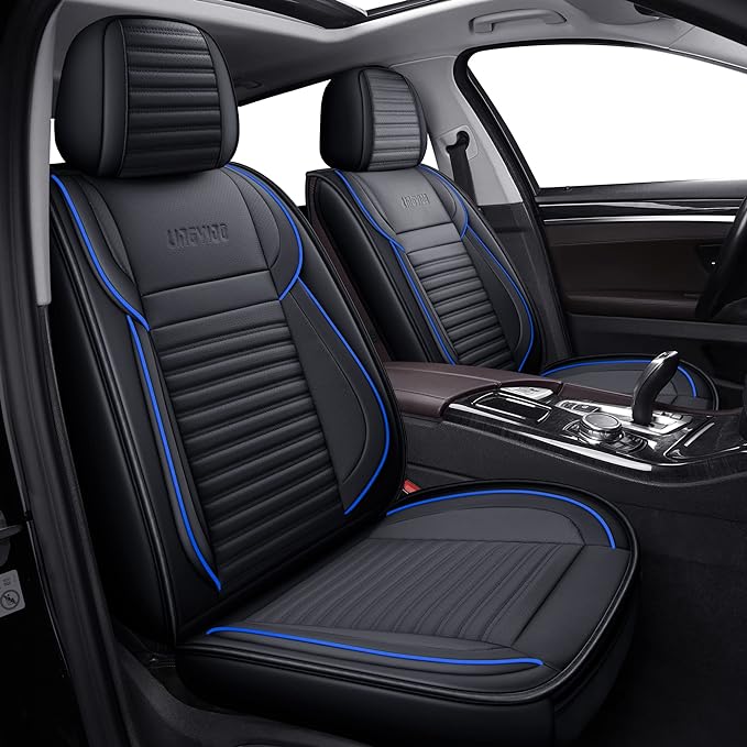 Car Seat Covers Full Set, Faux Nappa Leather, for Sedans and SUVs | Full Set, Waterproof, Airbag Compatible by LingvidoSeatCover