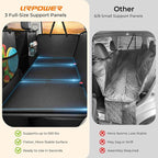 URPOWER PU Leather Dog Back Seat Extender for Full-Size Crew Cab Trucks | 550 lb Support, 45% More Space for Large & Multiple Dogs, 3 Large Panels, Foam Padding for Comfort, Waterproof PU Leather - Image 4