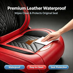 for Subaru Outback 2007-2026 Car Seat Covers, Full Set, Red | Luxury Full Coverage Leather Seat Protectors, Waterproof Breathable, Non-Slip, Easy to Install, Airbag Compatible, All-Season - Image 8