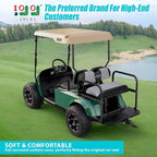 10L0L Golf Cart Seat Covers for Yamaha EZGO Club Car Seat Towel Cushion | Breathable Mesh All-Season Front/Rear Seat Blanket, UV Resistant, Cool Comfort, Machine Washable, Easy On, Great Golf Gift - Image 2