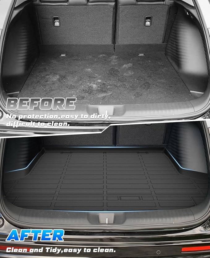 Sunsdrew Trunk Cargo Liner for Honda HR-V 2023-2026 (Included Hybrid), Rear Cargo Mat Trunk Mat for HRV Accessories All Weather Protection TPE Rubber Raised Edge - Image 3