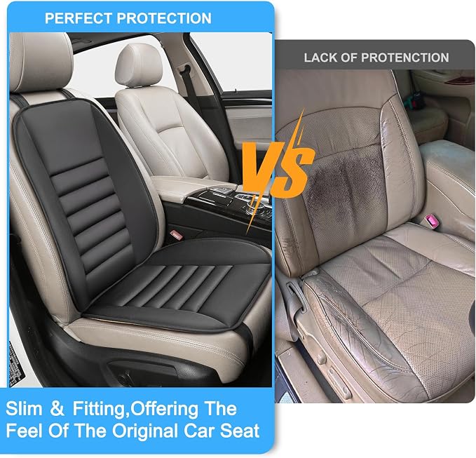 Car Seat Cushion with Back Support Pillow, 1.2'' Memory Foam, Black | Memory Foam Car Cushion for Long Driving, Truck, Office Chair, Tailbone and Lower Back Support - Image 7