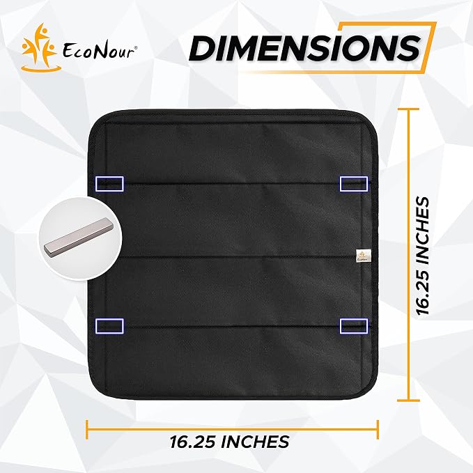 Econour RV Skylight Window Shade RV Sunroof Shade Cover for Camper Trailers | Foldable Magnetic Sunshade for Harmful UV Rays and Heat | 3-Layered Reflective and Waterproof Material (16.25"x16.25") - Image 2