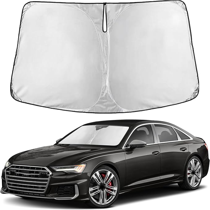 EcoNour Windshield Sunshade Compatible for Audi S6 1995-2023 2024 2025 | Sun Visor for Front Windshield & Window Sun Shade Cover, UV Heat Blocker & Protector, Car Accessories by EcoNour