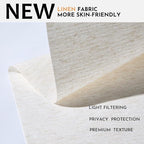 Persilux Light Filtering Roller Shades for Window Blinds,Cordless,Linen Fabric,Thermal Insulated Fabric UV Protection Shades for Home,Office,Bedroom,Door,Light Filtering-Cream,34 1/2" W X 72" H - Image 2