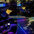 Jushope Interior Car LED Strip Lights with Dream Color, Ambient Lighting | Wireless APP and RF Remote Control Dynamic Chasing Music Sync LED Lights for Car Decoration, Car Charger or Hardwire DC 12V - Image 5