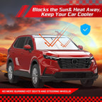 ARISMOTOR Windshield Sun Shade for Honda CRV 2023-2025 2026 | Custom Fit, Foldable, Front Window Sunshade Sun Visor Protector, Block UV Rays, Keep Car Cooler - Image 7