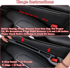 Car Seat Gap Filler Organizer of 2, 2 in 1 Car Gap Filler(Beige) | Universal Gap Filler with Storage Pockets, No Drop Seat Guard for Phones Keys Cards,Car Accessories for Most Cars Trucks SUVs - Image 2