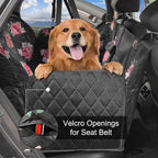 Dog Car Seat Cover, Waterproof Nonslip Pet Seat Cover for Back Seat with Storage Pockets Mesh Visual Window, Heavy Duty Scratchproof Pet Dog Seat Cover Hammock for Cars Trucks and SUVs - Image 2