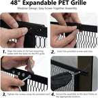 Steel Pet Grille (48 Inch, Brown) Rv Screen Door Protector for Dogs, Cats - Image 6