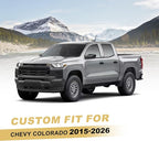IKABEVEM for Chevy Colorado Seat Covers 2015-2025 2026 5 Seats Full Set | Luxury Waterproof Faux Leather Pickup Seat Protectors Fit Chevrolet WT LT Custom Trail Boss Z71 ZR2,Beige - Image 2