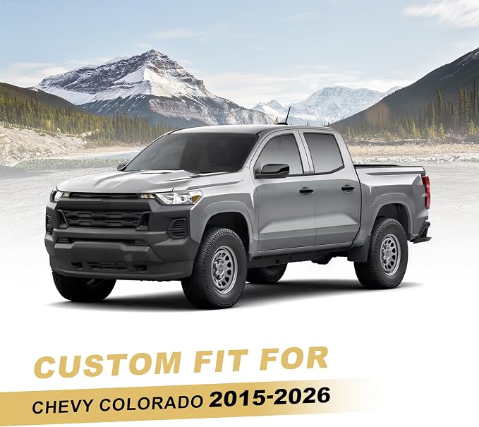 IKABEVEM for Chevy Colorado Seat Covers 2015-2025 2026 5 Seats Full Set | Luxury Waterproof Faux Leather Pickup Seat Protectors Fit Chevrolet WT LT Custom Trail Boss Z71 ZR2,Beige - Image 2