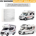 EcoNour RV Vent Insulator, 14" x 14" RV Skylight Cover Reflective Insulation - Image 9