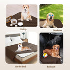 gogobunny Waterproof Blanket for Dogs，Couch Covers for Sectional Sofa | Anti Slip, Hair Resistant, Potty Training Couch Protector, Furniture Covers for Pets, 40x50 Inch Dark Chocolate - Image 4