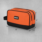10" Small Tool Bag, Divider Zipper Pouch Tool Box Organizer | Waterproof, Heavy-duty Oxford, Smooth Zipper, Handle, Storage Case for Car Work Tool. Electrician Gift,Orange - Image 2