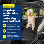 PetSafe Happy Ride Quilted Dog Car Seat Cover, Bench, Black | Seat Cover for Back Seat, Scratch-Resistant, Adjustable Straps and Elastic Panels, Machine Washable, Seatbelt Access Zippers - Image 3