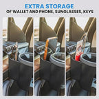 Car Door Cup Holder – Universal Window Cup-Holder with Phone Storage, Felt Protection Pad, No Rattle Fit for Large and Small Cups, Fits Any Car or Truck &18-2023 Tesla Model 3 Y Cup Holder - Image 7
