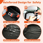 Dog Car Seat Cover for Back Seat; Ultra-Thin and Soft, Waterproof, Wear-Resistant and Easy to Clean—Compatible with Plush Seat Cushions - Image 4