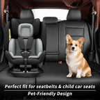 Custom Seat Covers for 2017-2022 Honda CR-V,Premium Faux Leather Car Seat Cover Set,Full Set Waterproof SUV Seat Protector,Armrest Covers Included (Red/Black) - Image 7